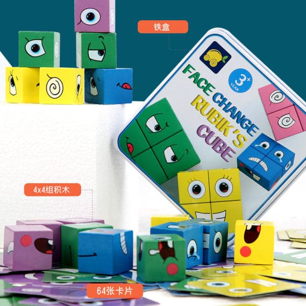 Face Changing Rubiks Cube Family Game Creative Toy