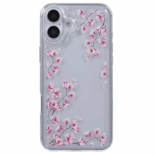 Fodral för iPhone 16 Plus TPU Blomstermönster Luftkuddedesign Skyddsfodral