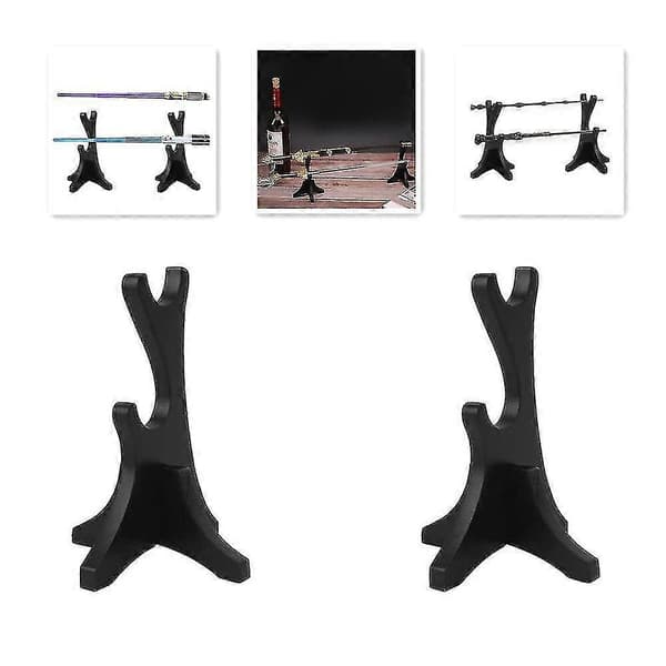 To-etasjes tryllestavdisplaystativ, tryllestavdisplaystativ, tre tryllestavholder 2-etasjes stativ for