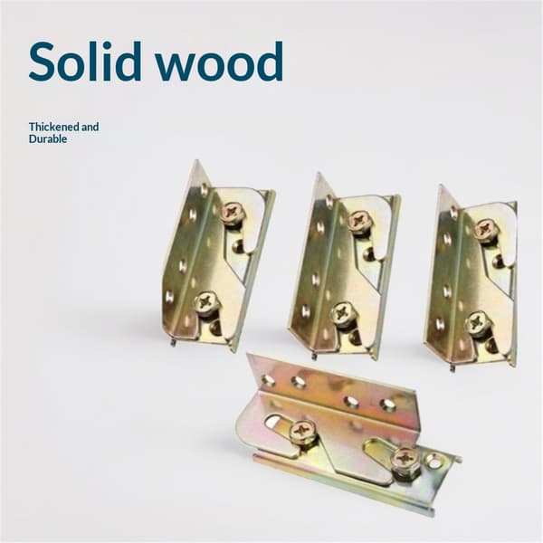 Bed Rail Brackets 4 Pcs Bed Frame Brackets for Rails Not Bed Frame Hardware Kit