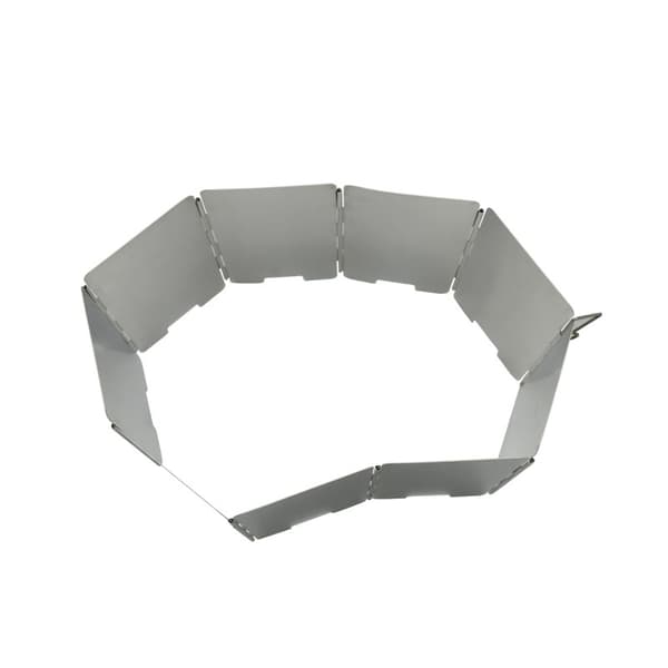 1 pc Mini Aluminum Outdoor Windshield, 9-Section Foldable