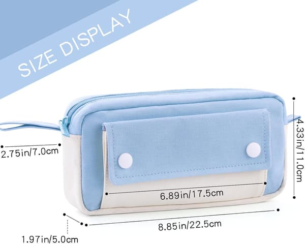 Pencil Case, Large Capacity Pencil Case, Durable Pouch, Portable J