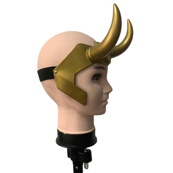 Loki-kruunu sarvilla, superroiston kypärä, naamiaisasu