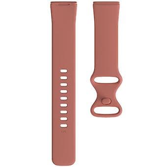 Til Fitbit Versa 3 / Sense Silikonebånd Størrelse: L (Pink)
