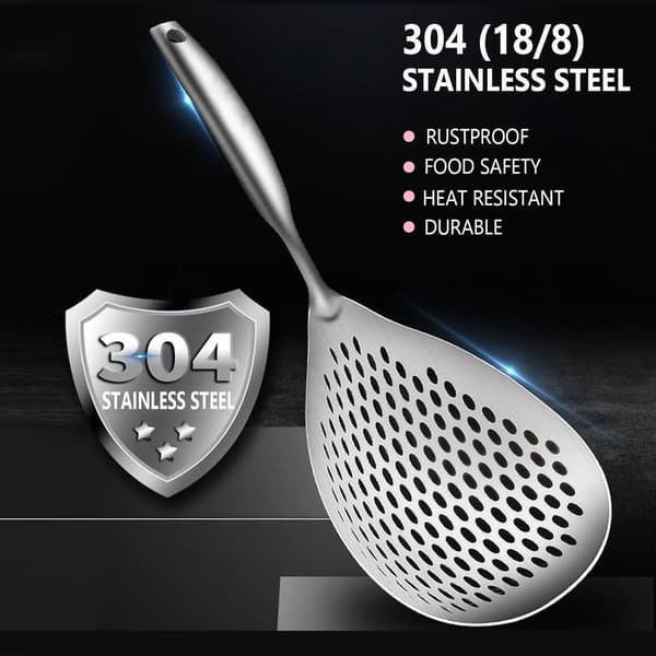 Hulske, 304 rustfrit stål madlavnings- og stegefilter, spaghettifilter