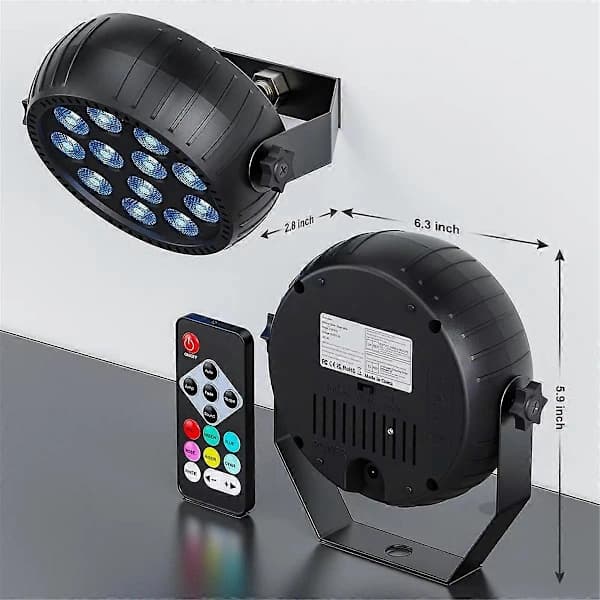 Strobelys Jul, Strobelys Fjernkontroll RGB 10W Trådløst LED Strobelys for Scene Da