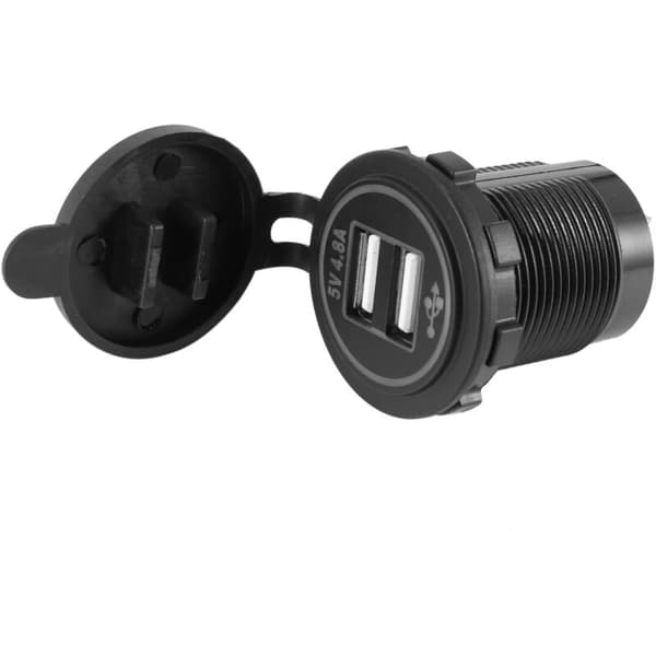 2X 5V 4.8A Dobbelt USB Oplader Adapter Strømstik til 12V 24V Bil Båd Autocamper