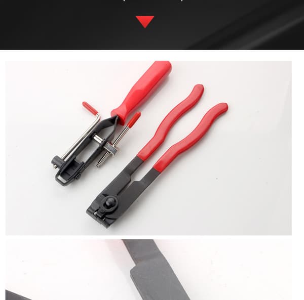Ear Clamp Tool and Boot Crimping Pliers, 2 Pieces, for Fuel Hose, Axle, Cooling System Removal