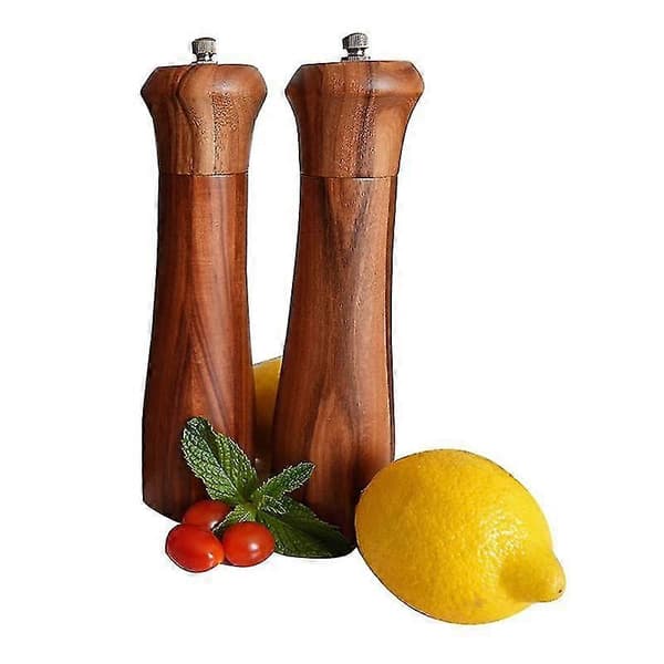 Salt and Mill Set - Mills with Adjustable Ceramic Grinding Mechanism - 8