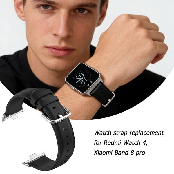 Urrem til Redmi Watch 4 / Xiaomi Band 8 Pro Sort Sort