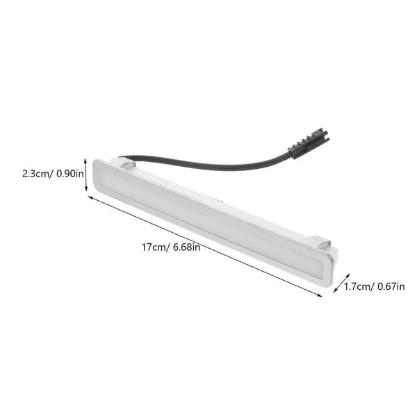 LED-lampe for kjøkkenvifte, rektangulær LED-viftelampe, erstatning for kjøkkenvifte, LED-lampe, rektangulær lampe