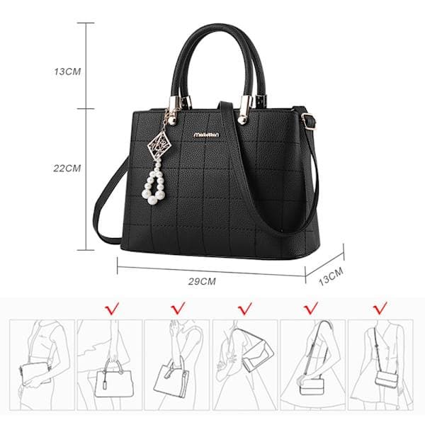Large Leather Shoulder Bag for Women