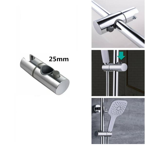Justerbar dusjhodeholder for skyvestang, justerbar dusjfeste for baderom, robust dusjskinne, hodeholder - deler