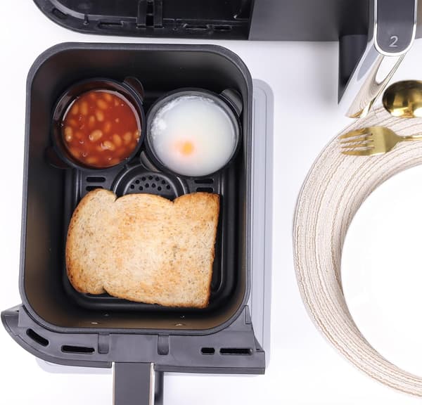 Ramekiner til Airfryer, Æggeforme til Airfryer, Sæt med 4 - Sort