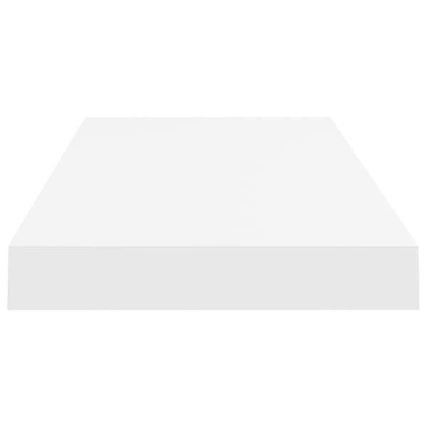 vidaXL Floating Wall Shelf White 60x23.5x3.8 cm MDF white White white Vit