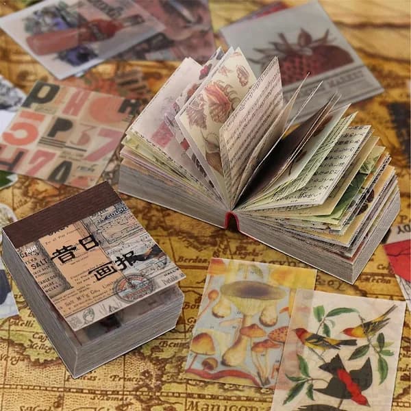 732 stk Vintage Papir Scrapbog Papir 1 1 1