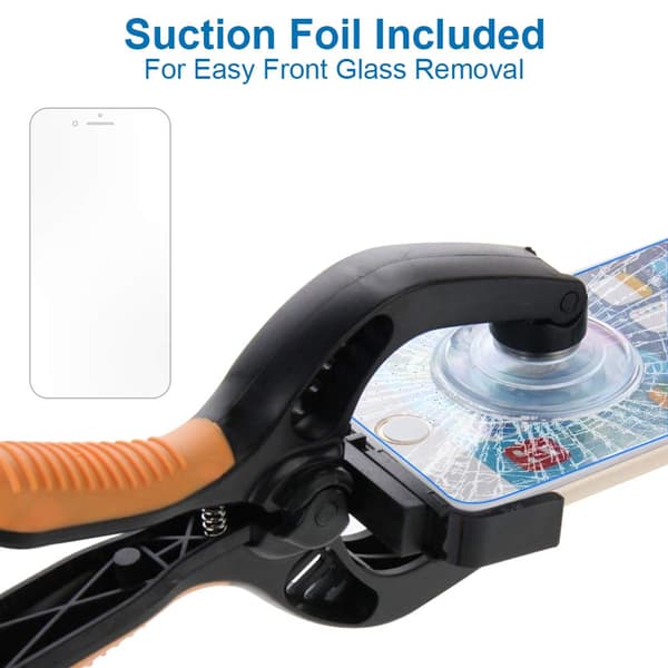 Screen Opening Tool/Pliers Repair Tool Suction Cup Compatible with Various Tablets and Smartphones (Orange)