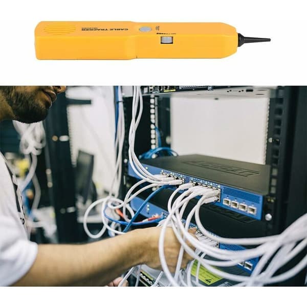 Network Tester Cable Tracker, RJ11 Network Cable Tester Cable Tone Line Finder Detector Tool Portable