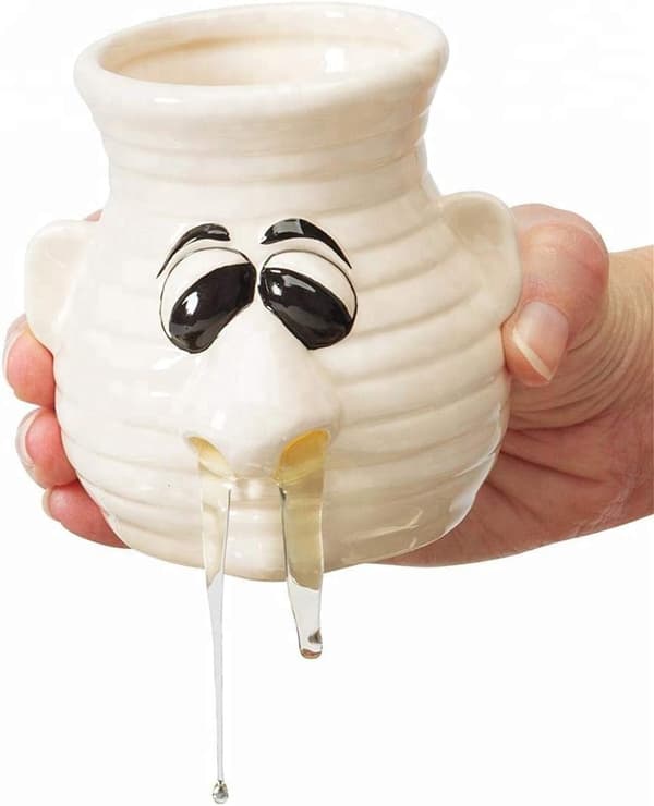 Egg Separator Funny Kitchen Gadget - Fun Snot-Nose Egg Separator Tool Useful For Cooking And Baking White