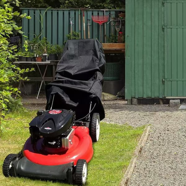 Kraftig vandtæt plæneklipperovertræk til udendørs beskyttelse, passer til de fleste gå-bag-modeller op til 25-76 tommer