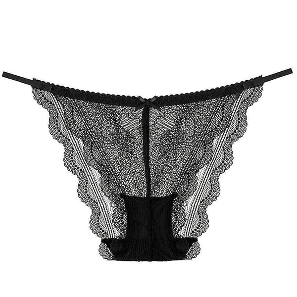 Seksikkäät G-string pitsialushousut - Musta M