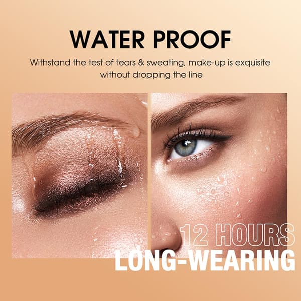 Eyeshadow Stick Rosé Champagne – Waterproof Long-Lasting Creamy Formula – Smooth Glide Twist-Up Design Versatile