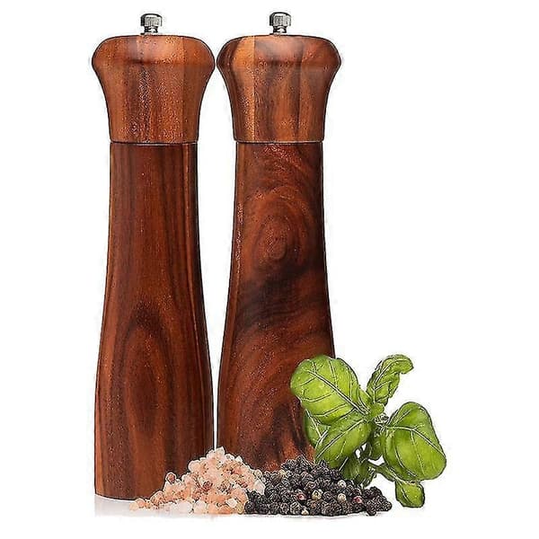 Salt and Mill Set - Mills with Adjustable Ceramic Grinding Mechanism - 8