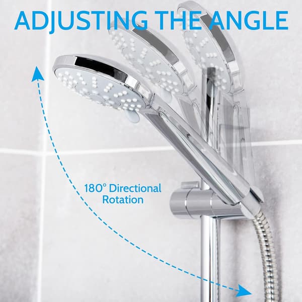1 Piece 18-25MM Adjustable ABS Replacement Hand Shower Rail Head