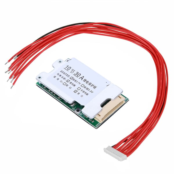 10S 36V 30A Li-ion Cell 18650 Battery Protection BMS PCB Board with Balance Function