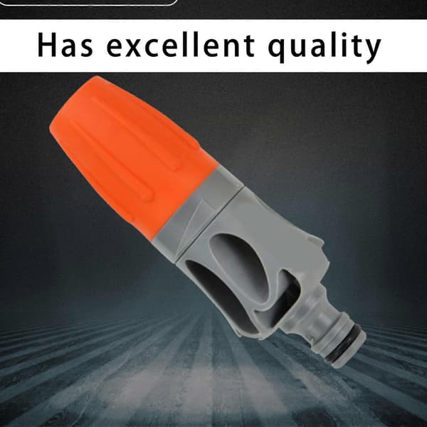 Garden Hose Water Nozzle with Quick Connector - PVC Non-slip Casing