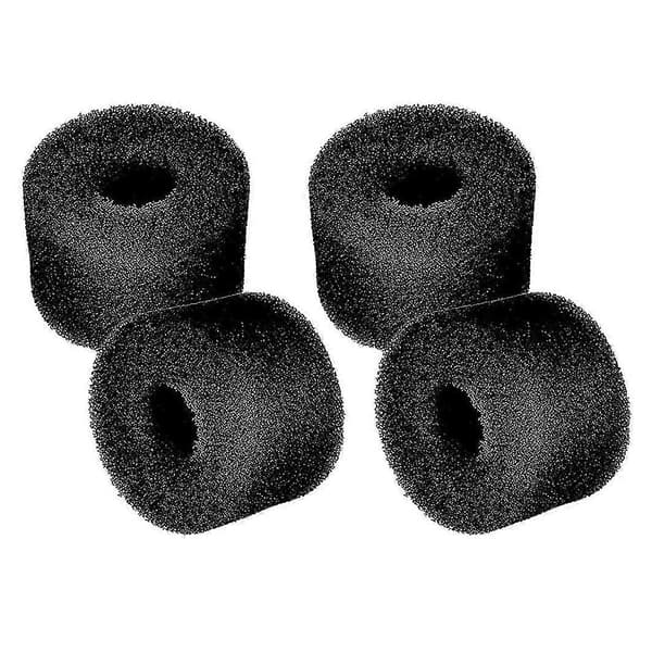 4-pack Black Pool Filter Sponge Reusable Washable Replacement Foam Sponge Filter Cartridge