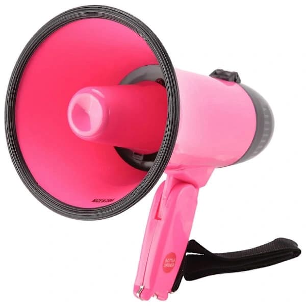 25 Watt Kompakt Megafon Högtalare PA-system - Rosa
