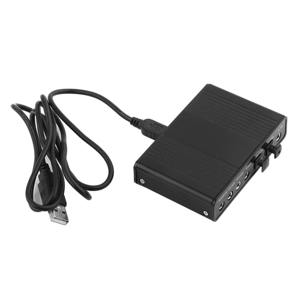 USB 6-kanals lydkortadapter med digital optisk SPDIF-udgang til pc