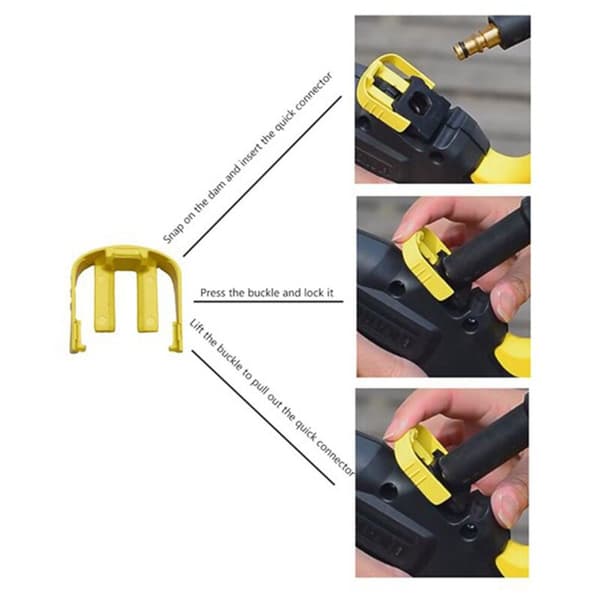 For K2 Car Pressure Washer Trigger & Tank, C-Clamp Household Cleaning Tool Connection