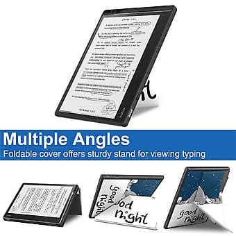 Malet Læder Smart Tabletcover Til Kobo Elipsa 2E (Doven Kat)