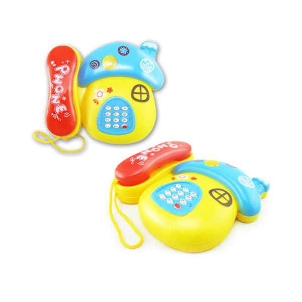 Funny Cartoon Music Pull Wire Phone Toy Educational Development Kids Christmas Gift