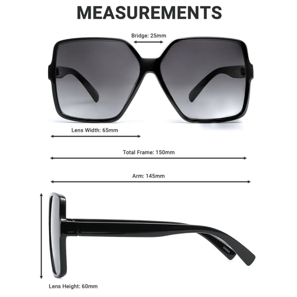 OVERSIZED Solbriller YOUR SAINT Dame Flad Top Store Enorme Solbriller Gafas SHADZ