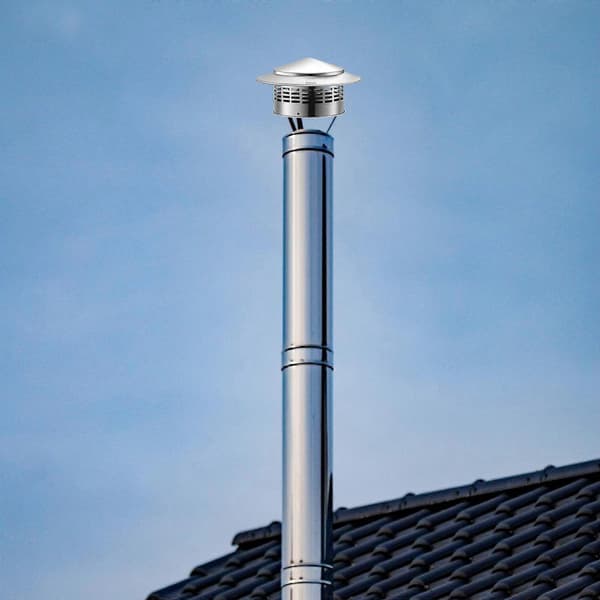Rostfritt stål skorstensskydd med skärm, spisrör skorstenshattar, allväders regnskydd, eldstäder, avgashattar, hållbara 160mm