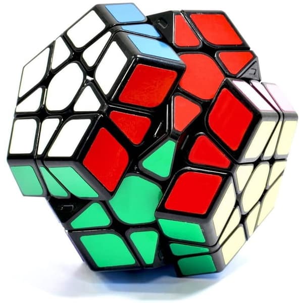 Magic Cube Megaminx Cube 3x3 Megamix Dodecahedron Speed Cube 3x3 Puzzle Cube Toy Black