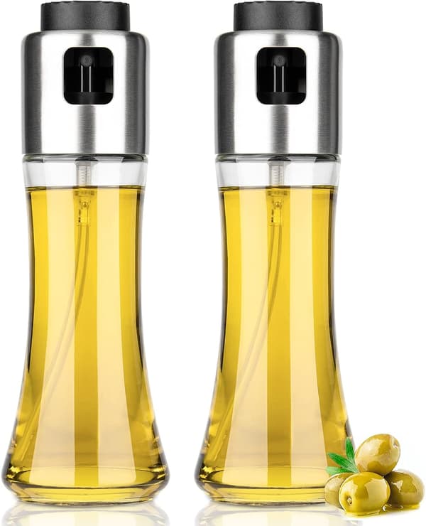 2-pack oljedispenserflaska 180 ml/6 oz olivoljedispenser sprayflaska