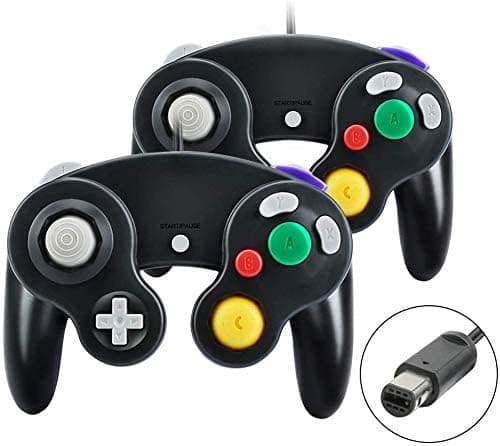 Gamecube-spillekonsol, 2-pak klassisk controller med vibration - FA--FY-