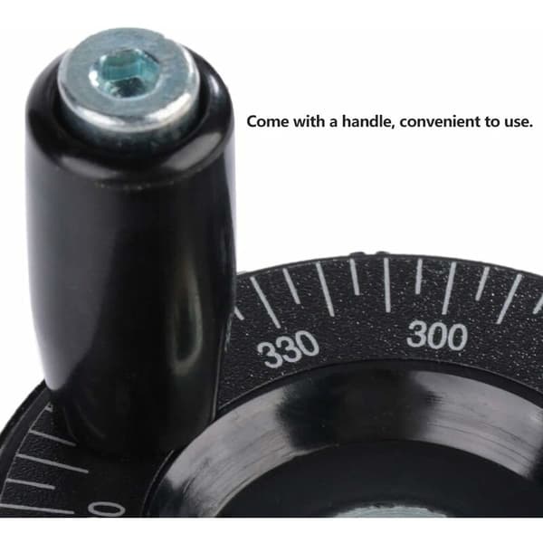 Bakelite Handwheel, Handwheel with Solid Milling Handle, Inner Diameter 8mm, Outer Diameter 63mm