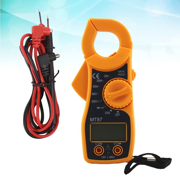 Mätutrustning Digitalt Testverktyg Digital Multimeter Elektroniskt Mätinstrument Multitestare, Gul