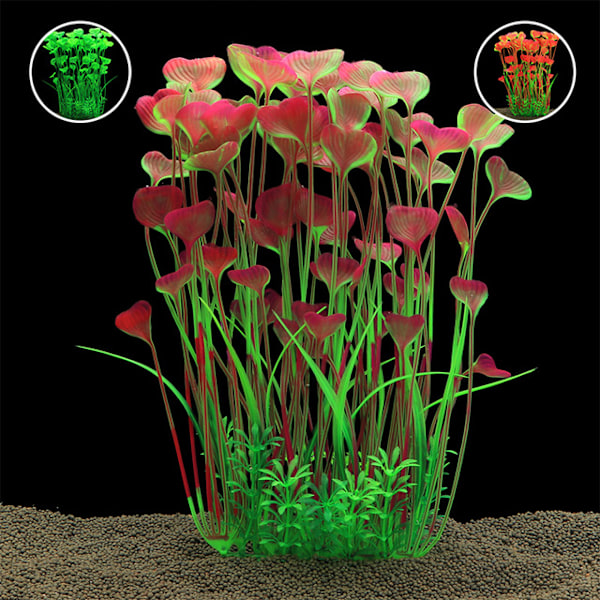 Simulerings Akvarium Dekorasjon Akvarium Landskapsforming Simulering Akvatiske Planter Kunstig Plast Akvatiske Planter Dekorasjon Akvatisk Plante Alge (Grønn)
