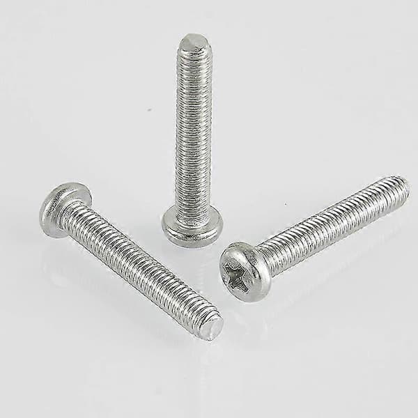 2025 M5x100mm Phillips Screw Machine Screw Bolt 10 Pcs