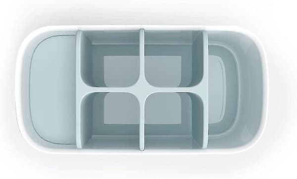 DB Joseph Joseph Easy-store - Large Toothbrush Holder, Bathroom Storage - White/Blue