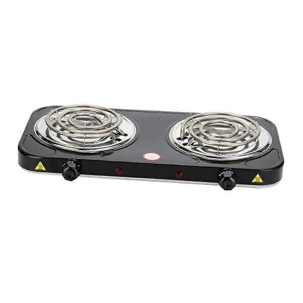 Bärbar Elektrisk Kokplatta med Indikatorlampor Praktisk Spis[YJD]-FS3- Double 2000W Black