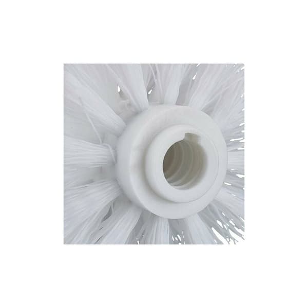 5 stk erstatningstoalettbørstehode hvit?? Erstatningsbørster diameter 8 cm LYLM