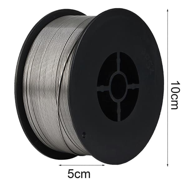 1 Roll 0.8mm Welding Wire Durable Stable Carbon Steel Airless Self-Shielding Welding Tool Wire for Household Mengxi [DB] Silver Silver