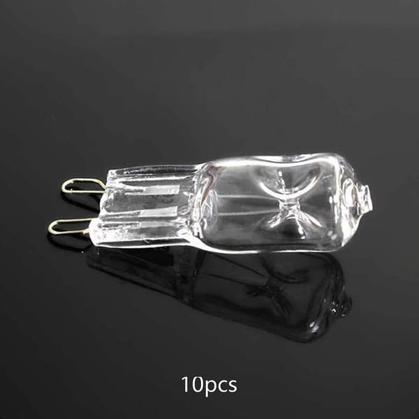 10-pack G9 halogen bulbs 18W warm white light for pendant lights and table lamps